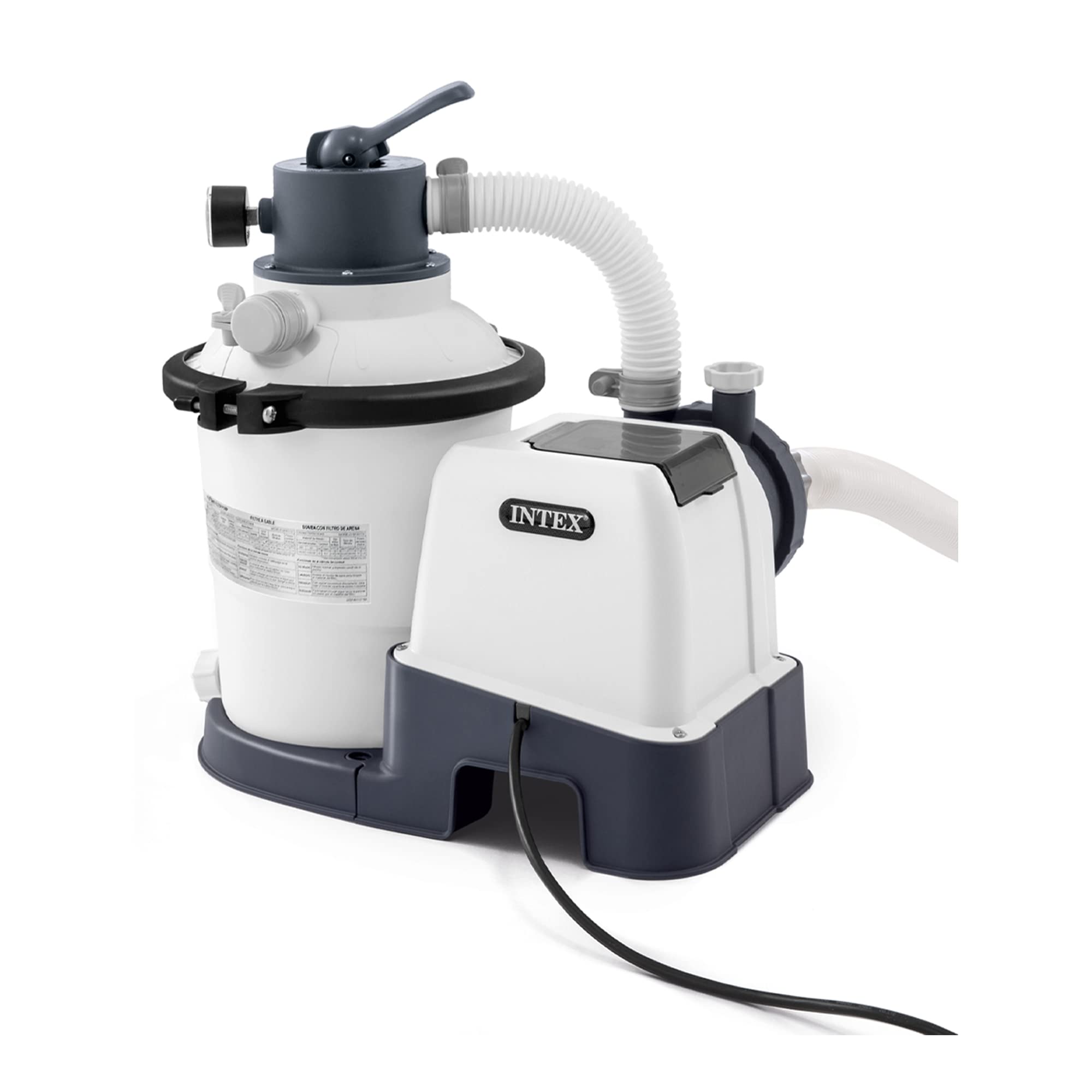 INTEX SX925 Krystal Clear Sand Filter Pool Pump for Above Ground Pools - 925 GPH Flow Rate | Enhanced Water Circulation & Filtration System | Quick Installation | Crystal Clear Water | Low Maintenance | Perfect for Backyard, Inflatable & Frame Pools