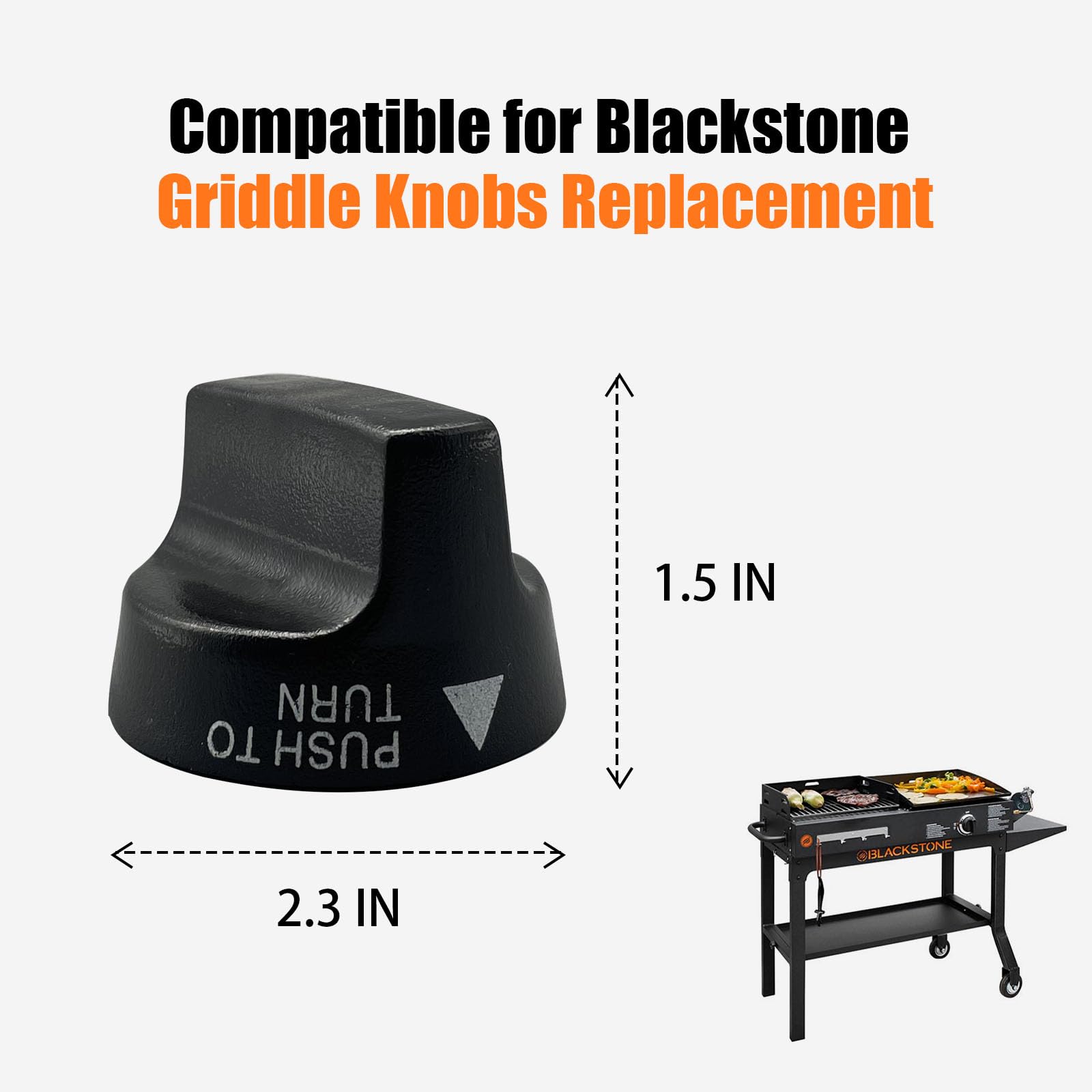 Blackstone Gas Griddle Burner Knobs Replacement - Compatible with 36