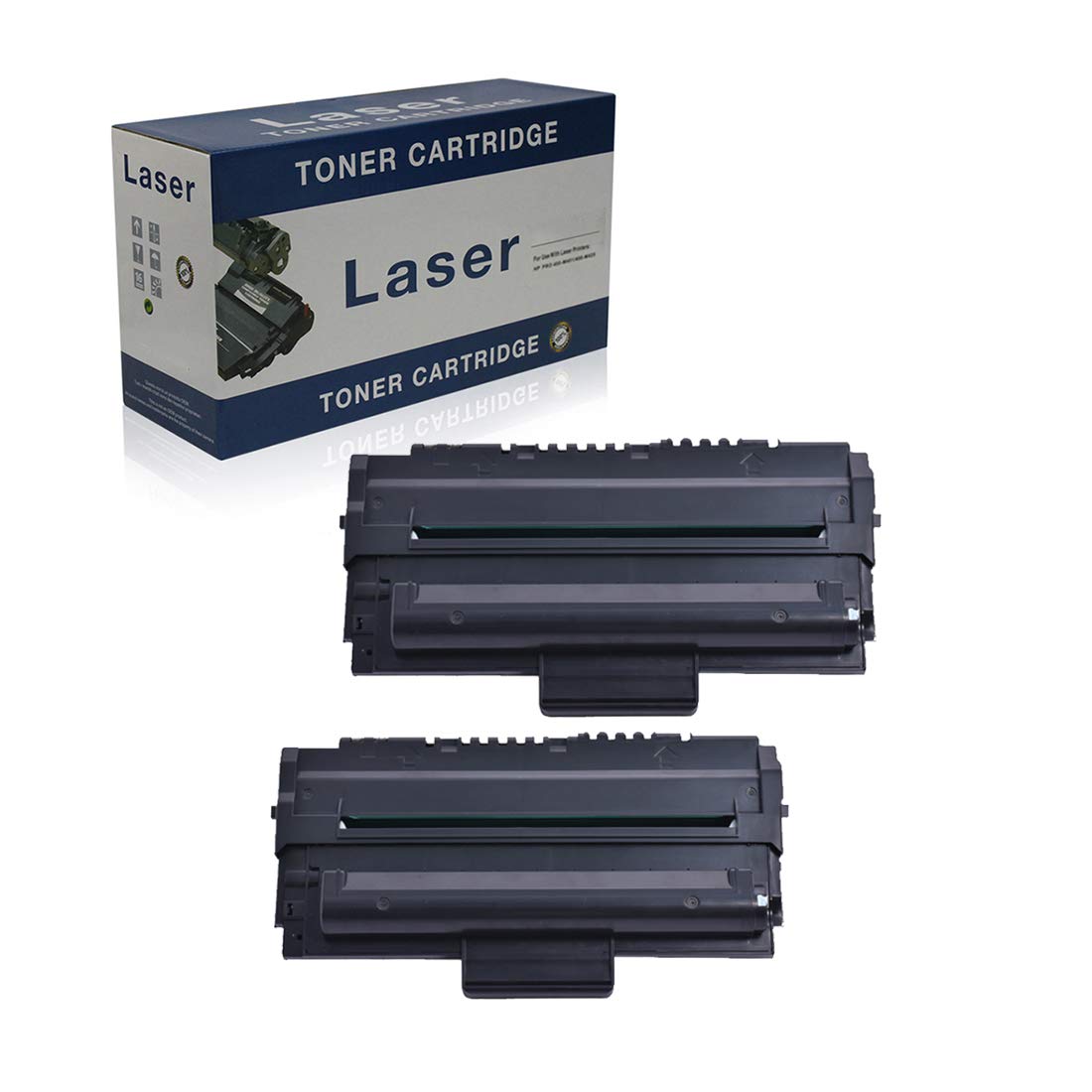 High-Quality Compatible Toner Cartridges Replacement for Samsung SCX-4100/SCX-4100D3 Printer - 2 Pack, Black | Perfect for Office Printing, Home Use & Small Business Documents