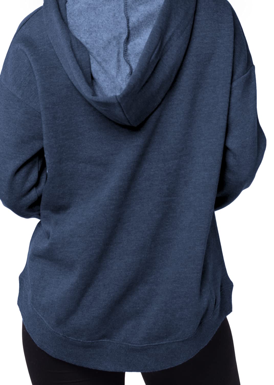 Chicka-D Women's Cozy Fleece Hoodie for Work from Home & Lounge - Soft Comfortable Pullover Sweatshirt for Remote Work, Relaxing & Casual Wear