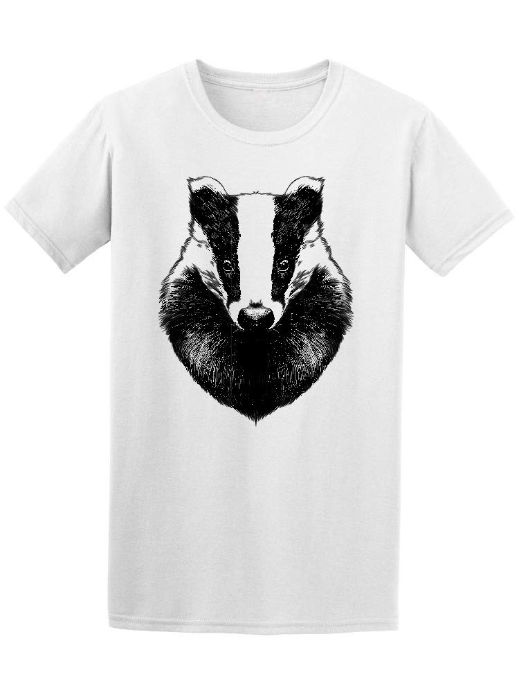 Smartprints Frontview Badger Graphic T-Shirt for Men - Casual Wear, Street Style & Everyday Comfort