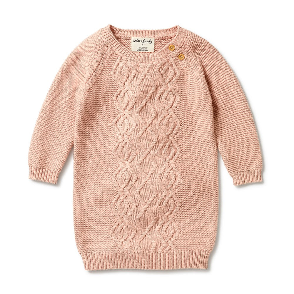 Women's Knitted Cable Sweater Dress - Cozy Winter Pullover for Casual & Office Wear | Perfect for Holidays, Dates & Layering