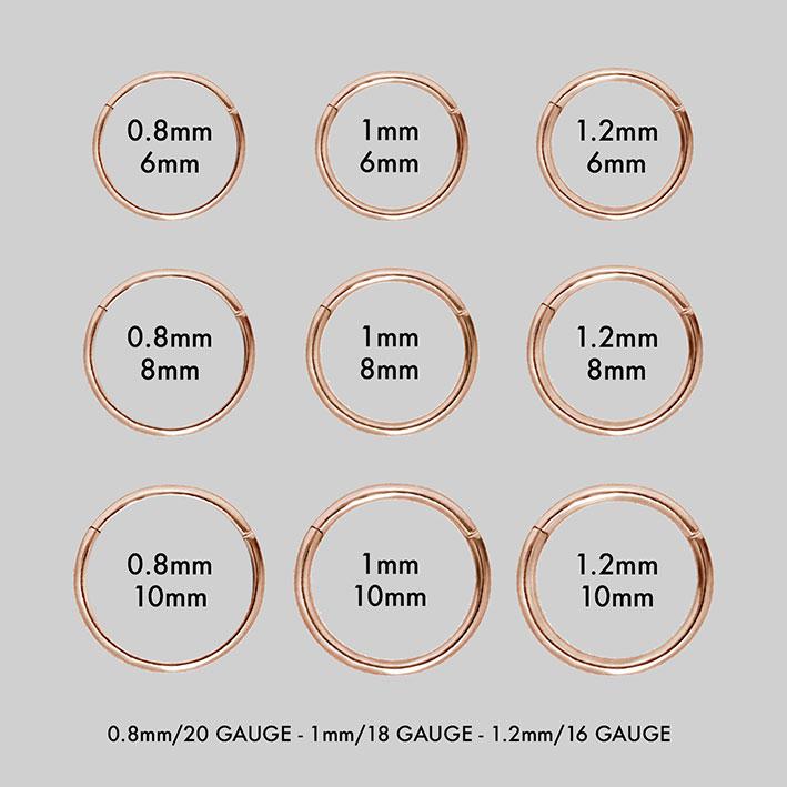 SASHA Rose Gold Clicker Ring - Adjustable Minimalist Nose Ring for Women | Perfect for Everyday Wear, Parties & Special Occasions