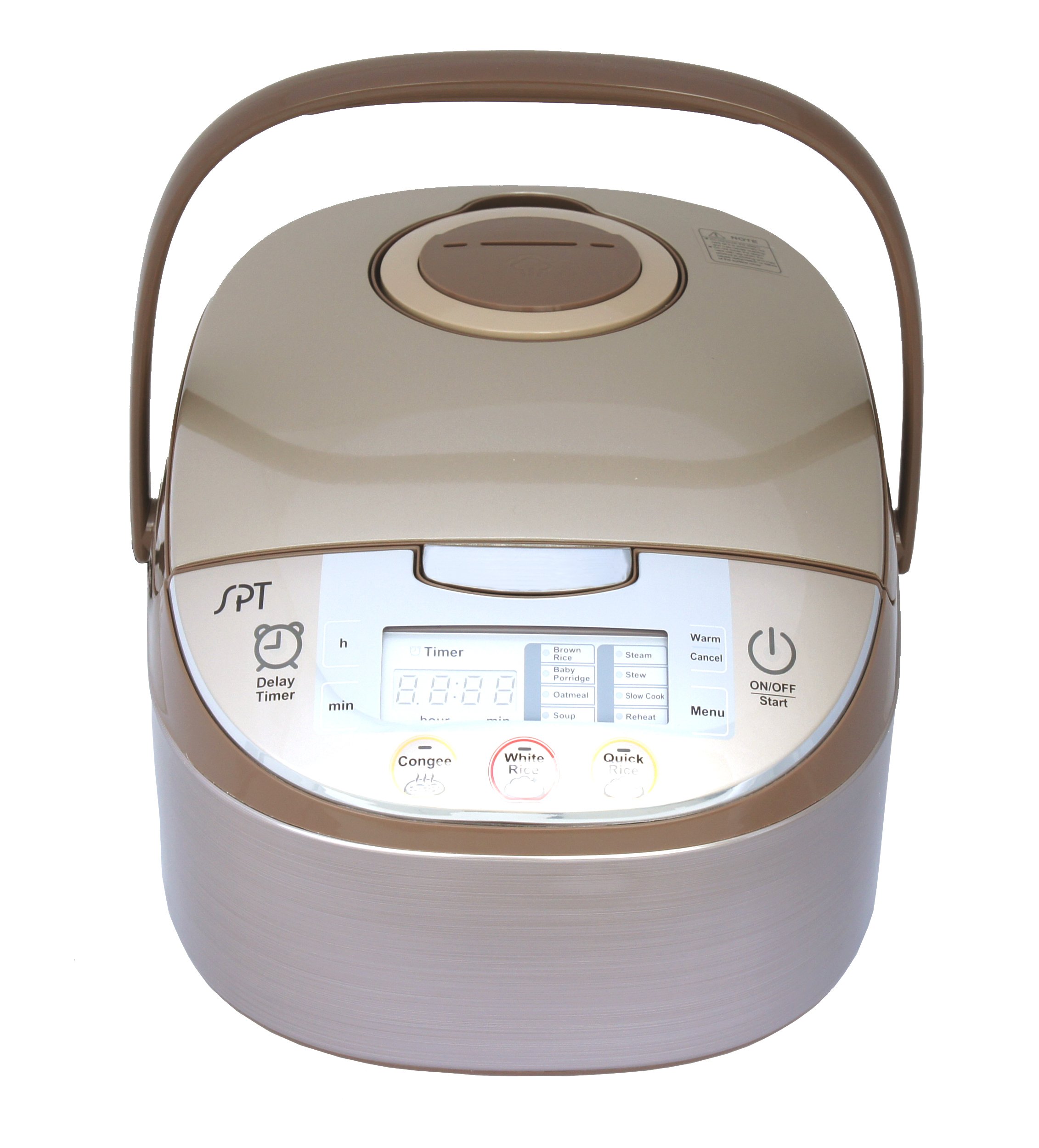 SPT RC-1407A: 8-Cup Smart Rice Cooker with Multi-Function, Golden - Perfect for Small Families, Dorm Rooms & Meal Prep