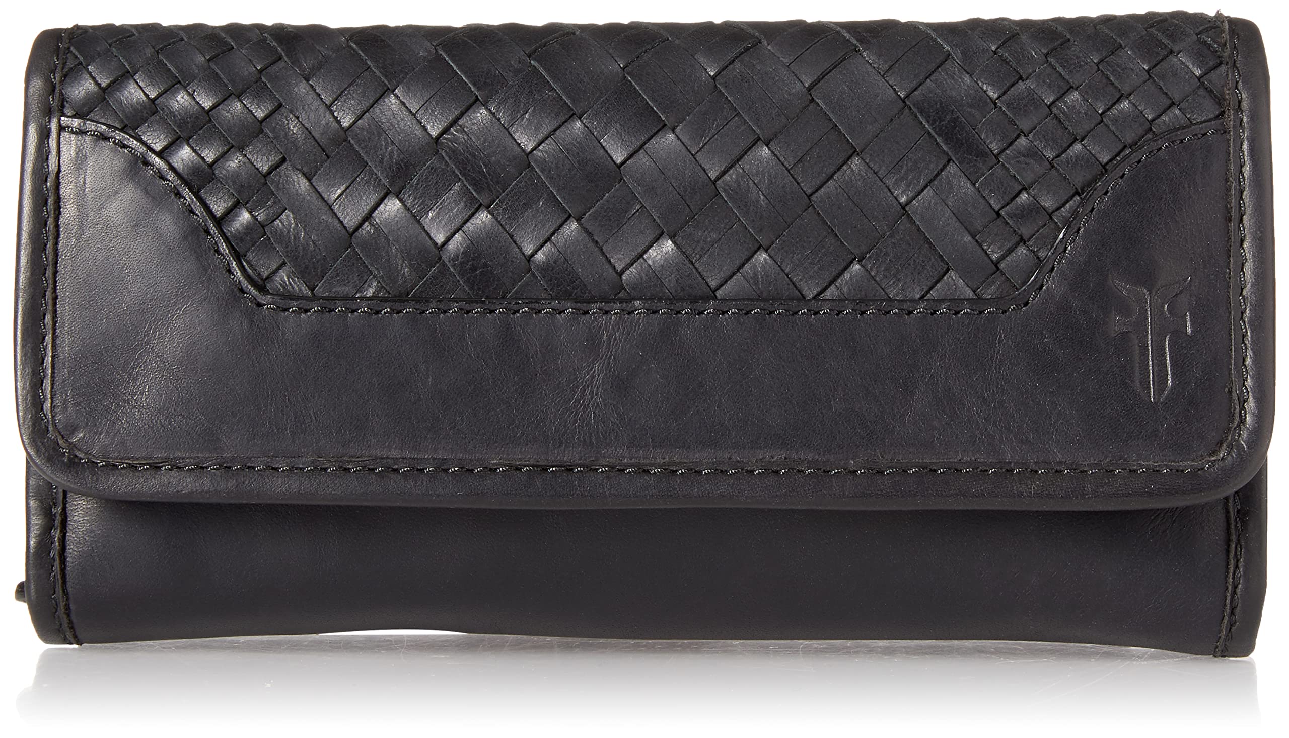 Frye Women's Melissa Basket Woven Leather Wallet - Stylish Crossbody Clutch for Everyday Use, Travel & Shopping