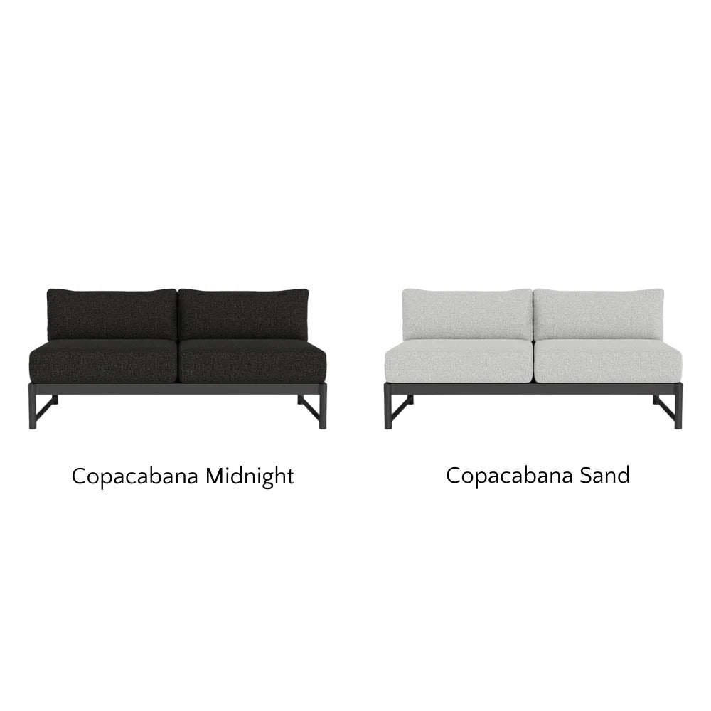 Breeze XL Outdoor 2-Seat Armless Sofa - Waterproof Patio Furniture for Garden, Poolside & Balcony Relaxation