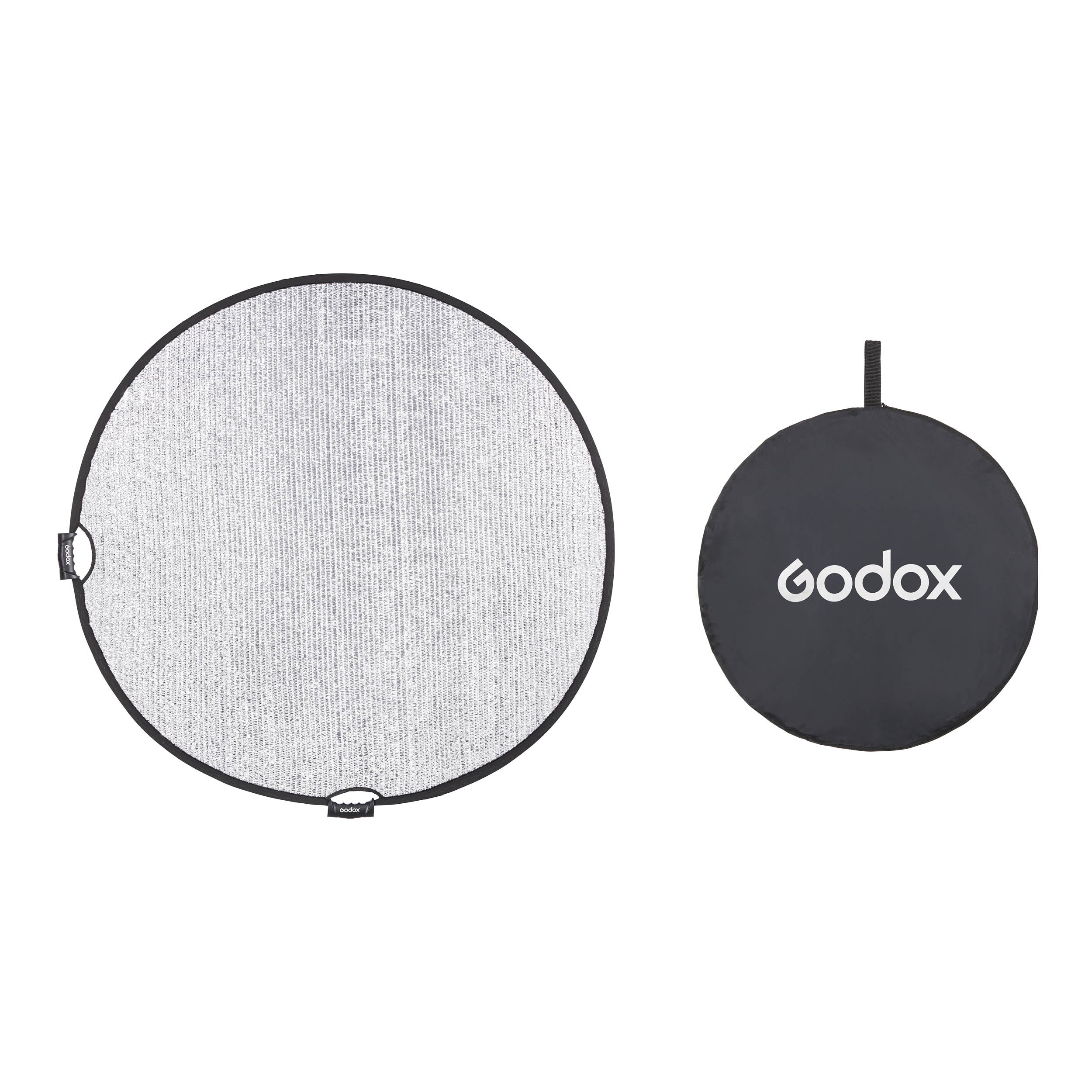 W RFT130 52-Inch Collapsible Windproof Silver Photography Reflector - Professional Light Reflector for Outdoor Photo Shoots, Studio Lighting & Portrait Photography