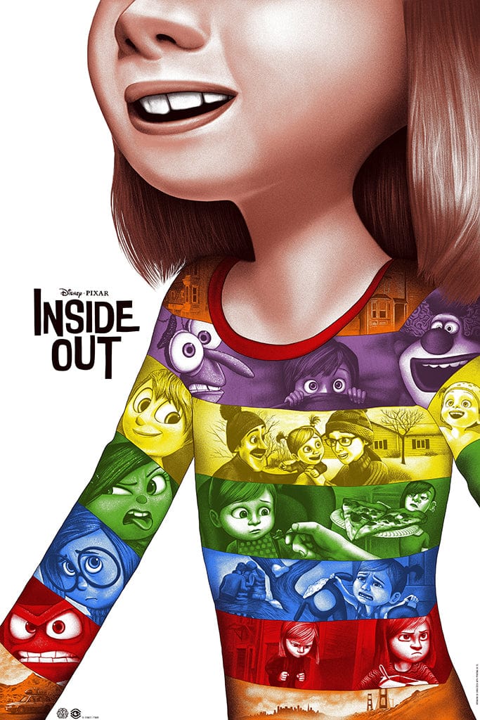 Inside Out Movie Poster - High Quality Print for Home, Office & Classroom Decor - Perfect for Disney Fans & Kids Room Wall Art