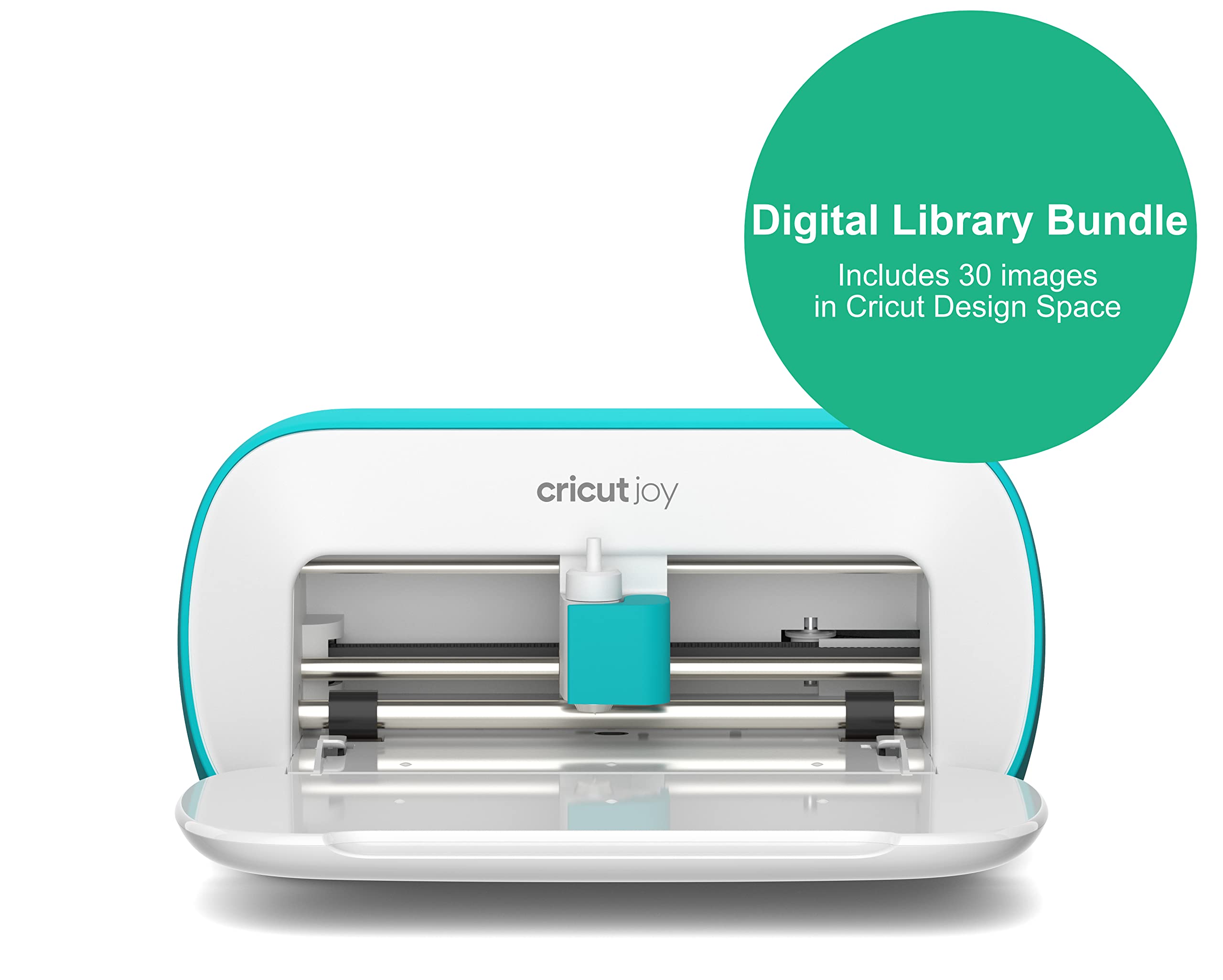 Cricut Joy Smart Cutting Machine Bundle with 30 Digital Design Images - Portable DIY Crafting Tool for Custom Cards, Labels, and Home Decor - Perfect for Scrapbooking, Vinyl Decals, and Personalized Gifts (Blue)