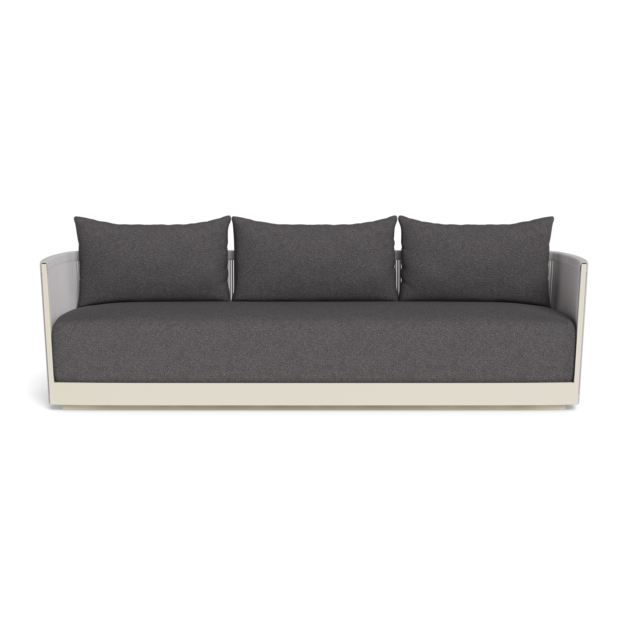 Antigua 3-Seat Sofa - Modern Fabric Living Room Couch for Small Spaces, Home & Office Use - Perfect for Lounging, Entertaining, and Relaxing