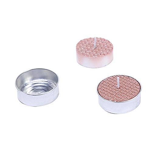 BalsaCircle 9 Metallic Rose Gold Unscented Tealight Candles - Elegant Wedding Reception Party Centerpieces, Romantic Dinner Decorations, Home Decor Supplies for Special Occasions