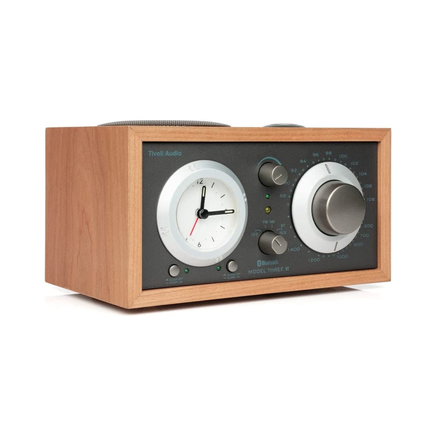 Tivoli Audio Model Three BT - Premium Bluetooth Tabletop Radio with High-Quality Sound for Home, Office, and Bedroom Use
