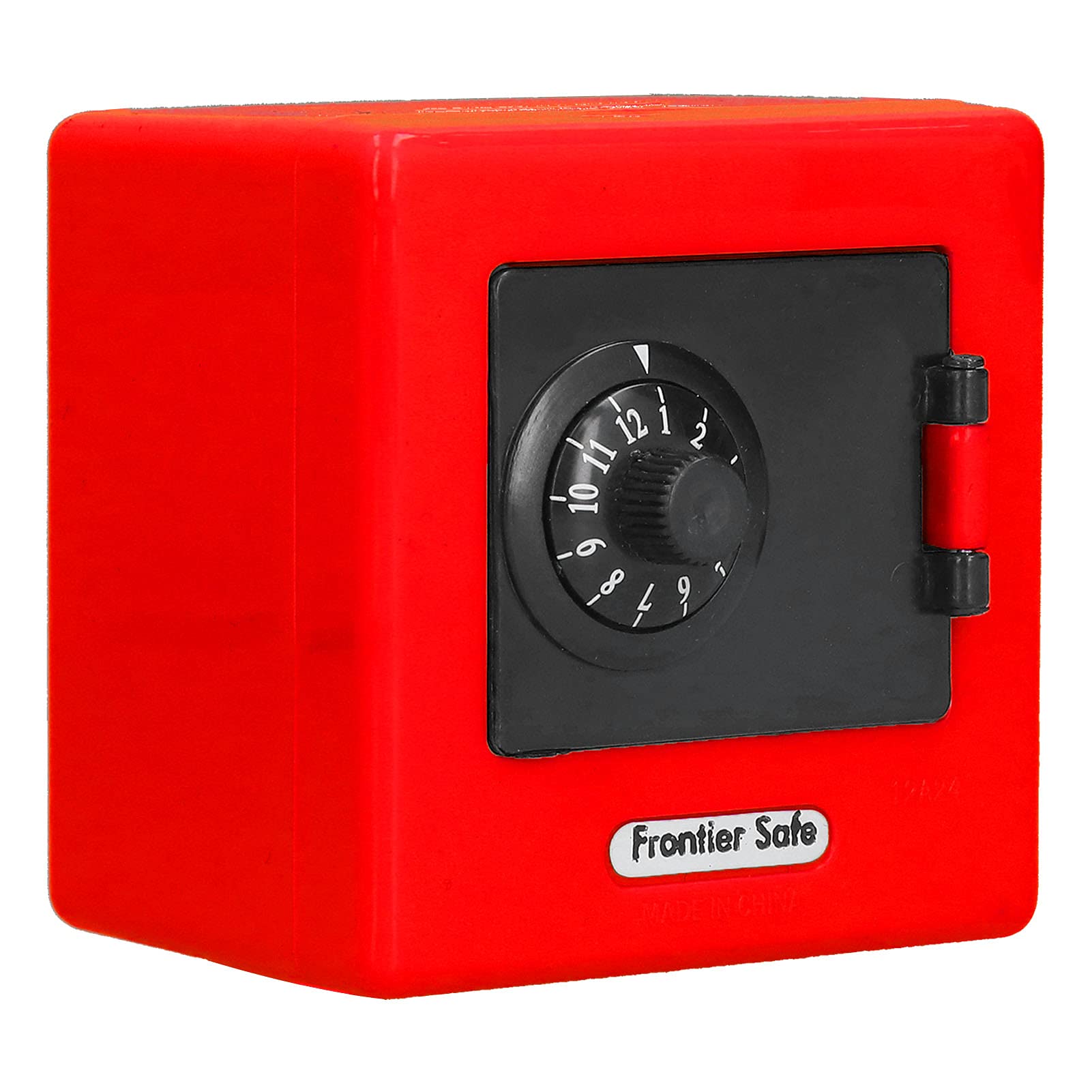 Salutuy Mini Money Box with Coded Lock - Secure Cash & Coin Saving Box for Kids & Students (Red) - Perfect for Allowance, Piggy Bank Savings & Teaching Financial Responsibility
