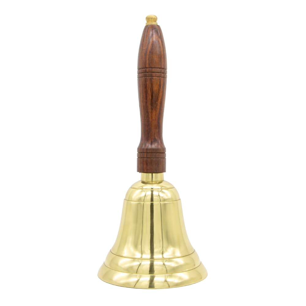 Engravable Brass Bell - Personalized Teacher Handbell for Classroom, Wedding & Special Events - Perfect Gift for Educators & Loved Ones - Ideal for School, Ceremonies & Decorative Use