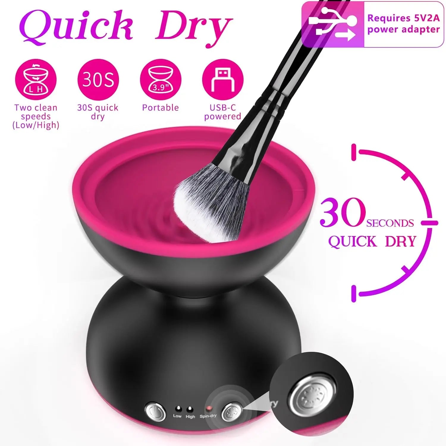 Professional Makeup Brush Cleaner & Shampoo - Deep Cleansing Solution for Cosmetics Brushes | Perfect for Daily Cleaning & Sanitizing Makeup Tools