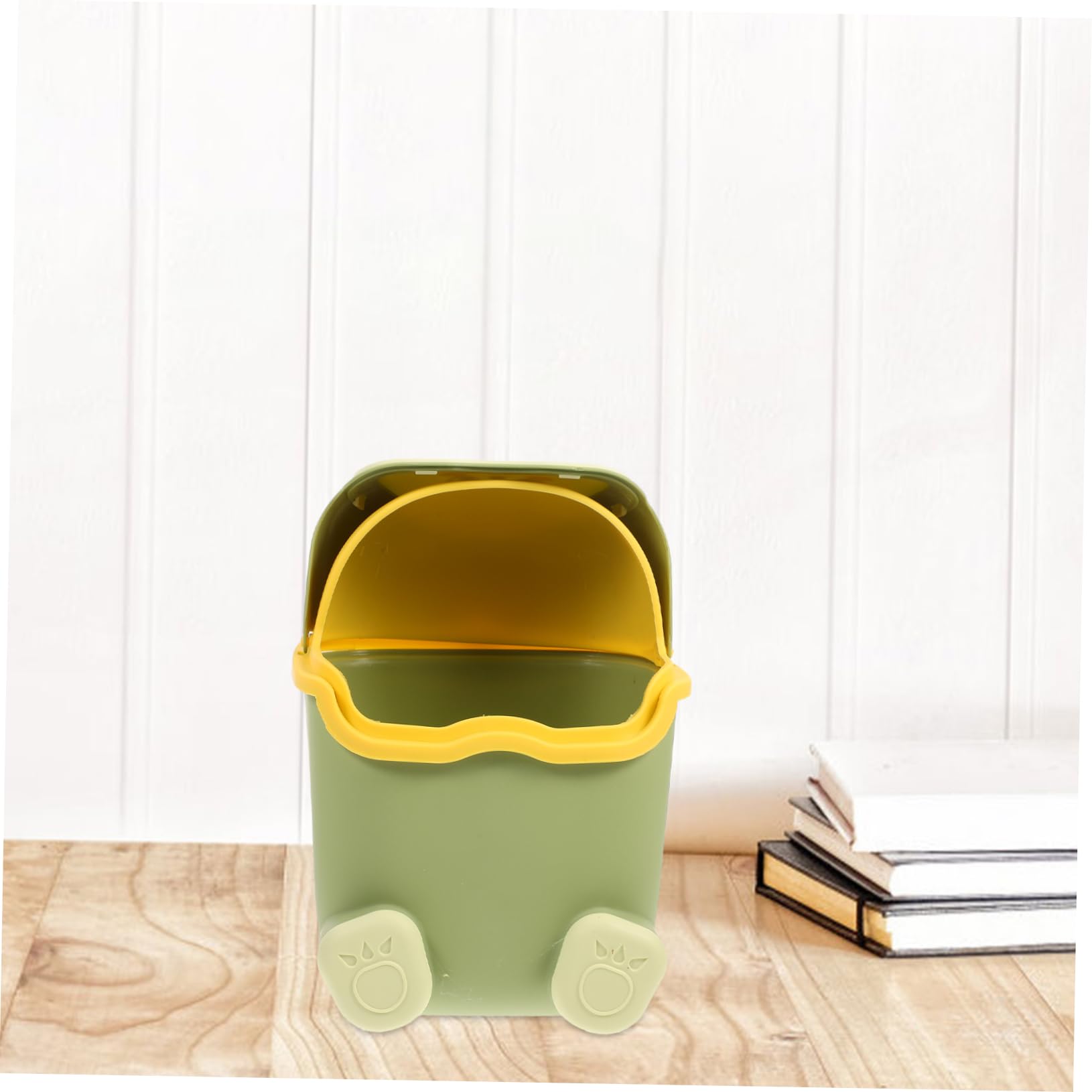 Versatile Mini Desktop Trash Can - Portable Small Waste Paper Basket for Office, Countertop, Desk | Compact Office Bin for Paper Clips, Snack Wrappers & Daily Trash Disposal