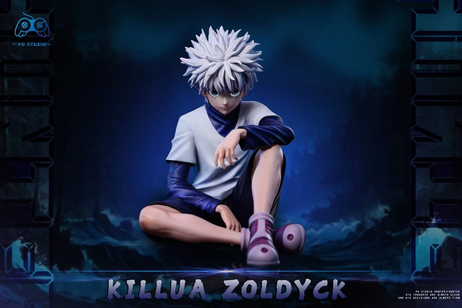 PG Studio Sitting Pose Gon Freecss & Killua Zoldyck Anime Figures - Hunter x Hunter Collectible Statue for Home Decor, Office Display, and Anime Fan Gifts
