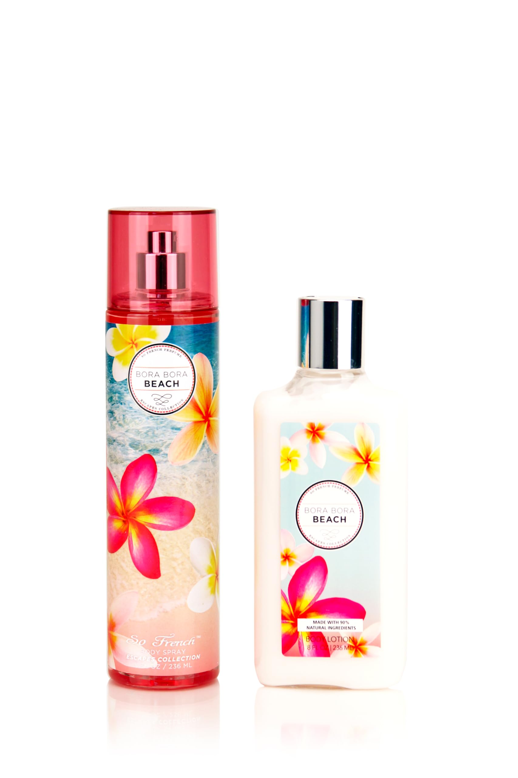 Bora Bora Beach Set - Tropical Scented Body Mist & Hydrating Body Lotion | Perfect for Vacation, Summer Days & Gift Giving