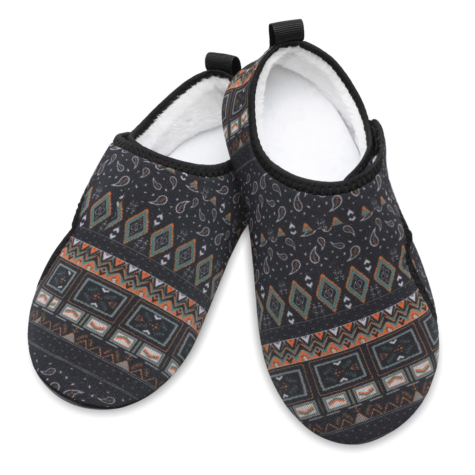 L-RUN Women's & Men's Indoor Outdoor House Slippers - Warm Anti-Slip Barefoot Home Shoes for Comfortable Wear at Home, Office, or Travel
