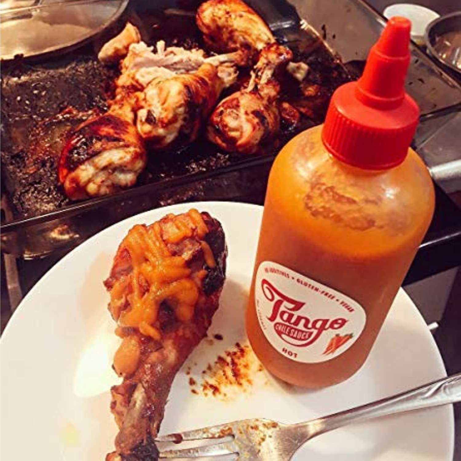 Original Carrot Hot Sauce by HOT TANGO – Spicy Habanero & Scotch Bonnet Peppers with Limes, Garlic, Culantro & Apple Cider Vinegar – 100% Natural, Vegan, Gluten-Free, No Preservatives or Sweeteners – Perfect for Tacos, Wings & Grilling