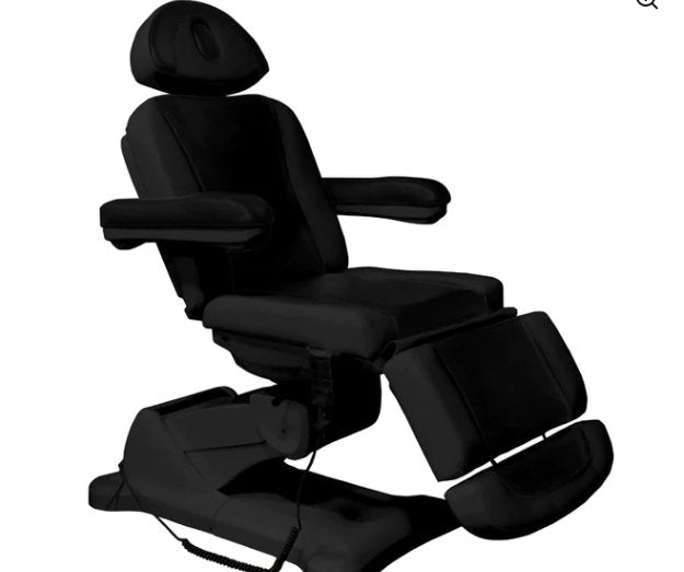 Greenlife® Electric Massage Chair Bed with 4 Motors, Swivel & Lounge Function - All Black, White or Mixed Colors (10794X) - Perfect for Home Relaxation, Spa & Therapy Sessions