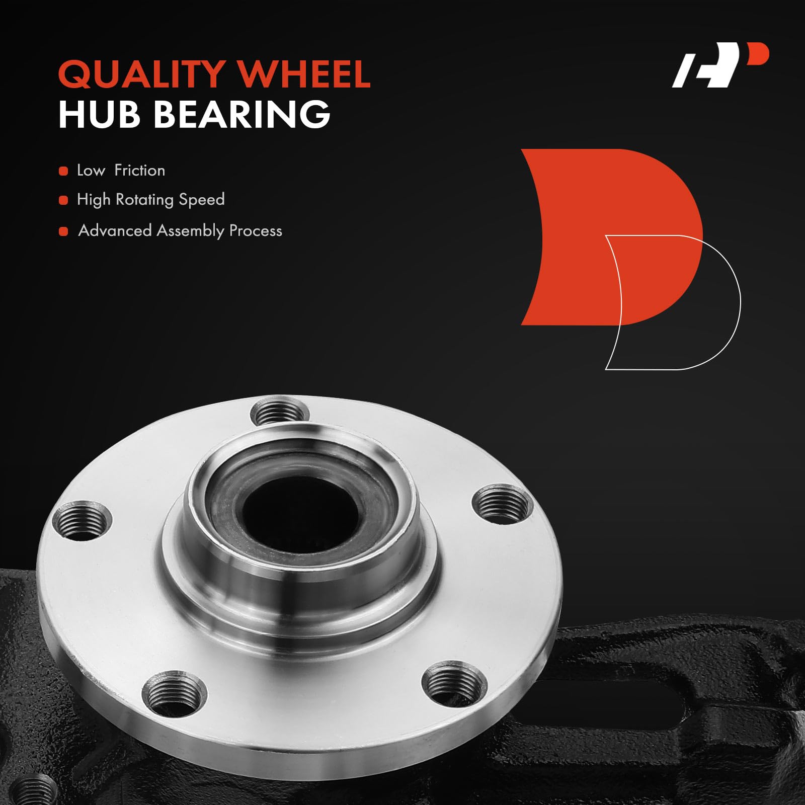 Premium Front Steering Knuckle & Wheel Bearing Hub Assembly for Audi A4 1997-2000, A4 Quattro 1997-2000, VW Passat 1998-2001 - Right Passenger Side FWD Replacement Part | Smooth Ride & Enhanced Vehicle Control