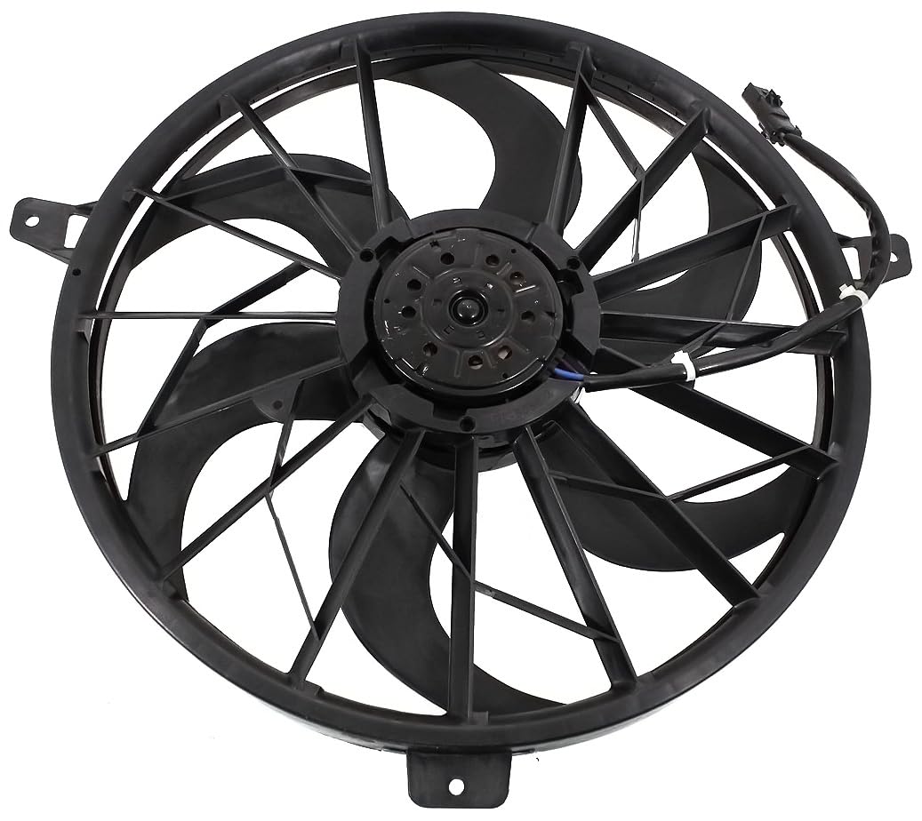 Garage-Pro Radiator Cooling Fan Assembly for 2002-2004 Jeep Grand Cherokee 4.0L Engine - Single Fan with Blade & Motor - Perfect for Off-Roading, Daily Commuting & Engine Cooling