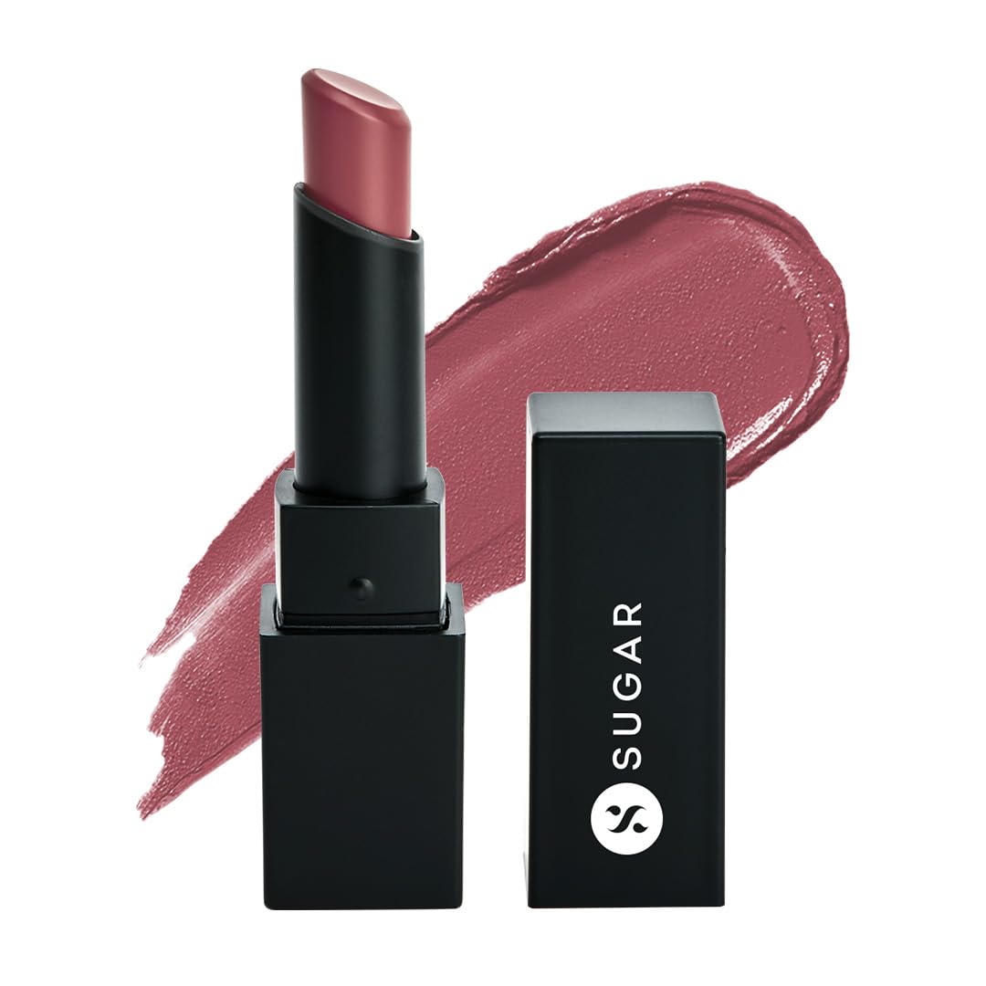 SUGAR Cosmetics Longwear Matte Lipstick - Rose Job (Rose Mauve) | Water-Resistant, Paraben-Free, 12-Hour Wear | Perfect for Date Night, Office & Special Occasions