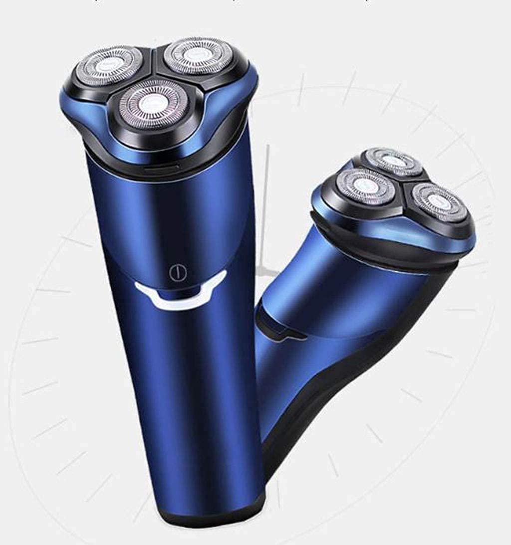 Best USB Rechargeable Electric Shaver for Men - Wet & Dry Rotary Shaver with Pop-up Trimmer, IPX7 Waterproof - Perfect for Travel, Gym & Daily Shaving