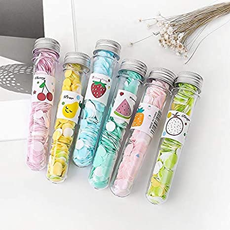 ADICTUM Travel Paper Soap Sheets - 2 Pack Disposable Mini Scented Soap Flakes in Assorted Colors | Portable Flower Tube Bottle for Camping, Gym, Hiking & Outdoor Activities