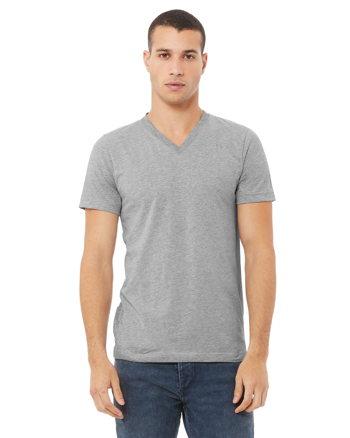 Bella + Canvas 3005 Unisex Jersey Short Sleeve V-Neck T-Shirt - Soft Cotton Tee for Men & Women - Perfect for Casual Wear, Screen Printing, and Everyday Outfits