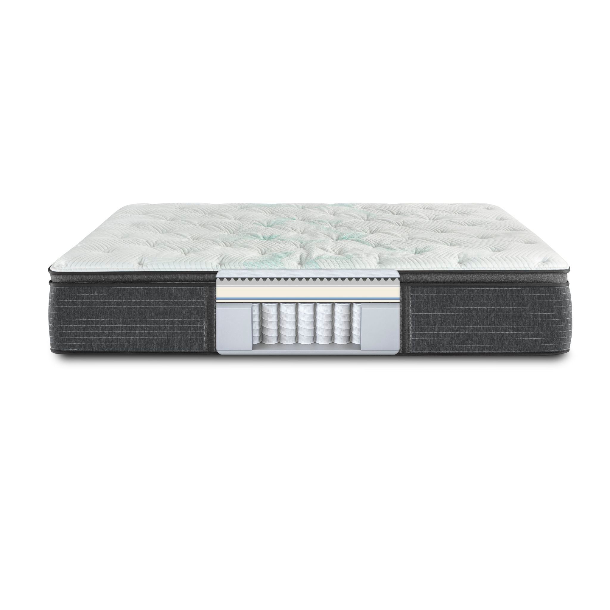 Beautyrest Maui Pillow Top 12 Inch Innerspring Mattress - Queen Size, Medium Firm, Cooling Gel Memory Foam for Back Pain Relief & Pressure Relief - Perfect for Side Sleepers, Couples & Hot Sleepers