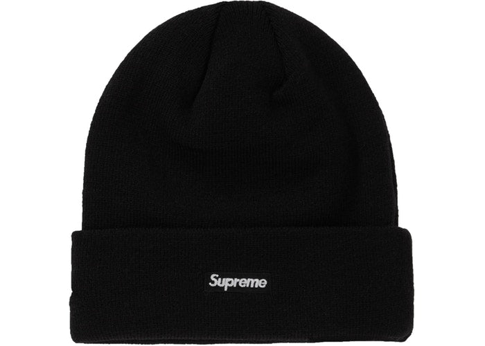 Supreme New Era S Logo Beanie - Winter Black Knit Hat for Men & Women - Perfect for Cold Weather, Streetwear Fashion, and Outdoor Activities