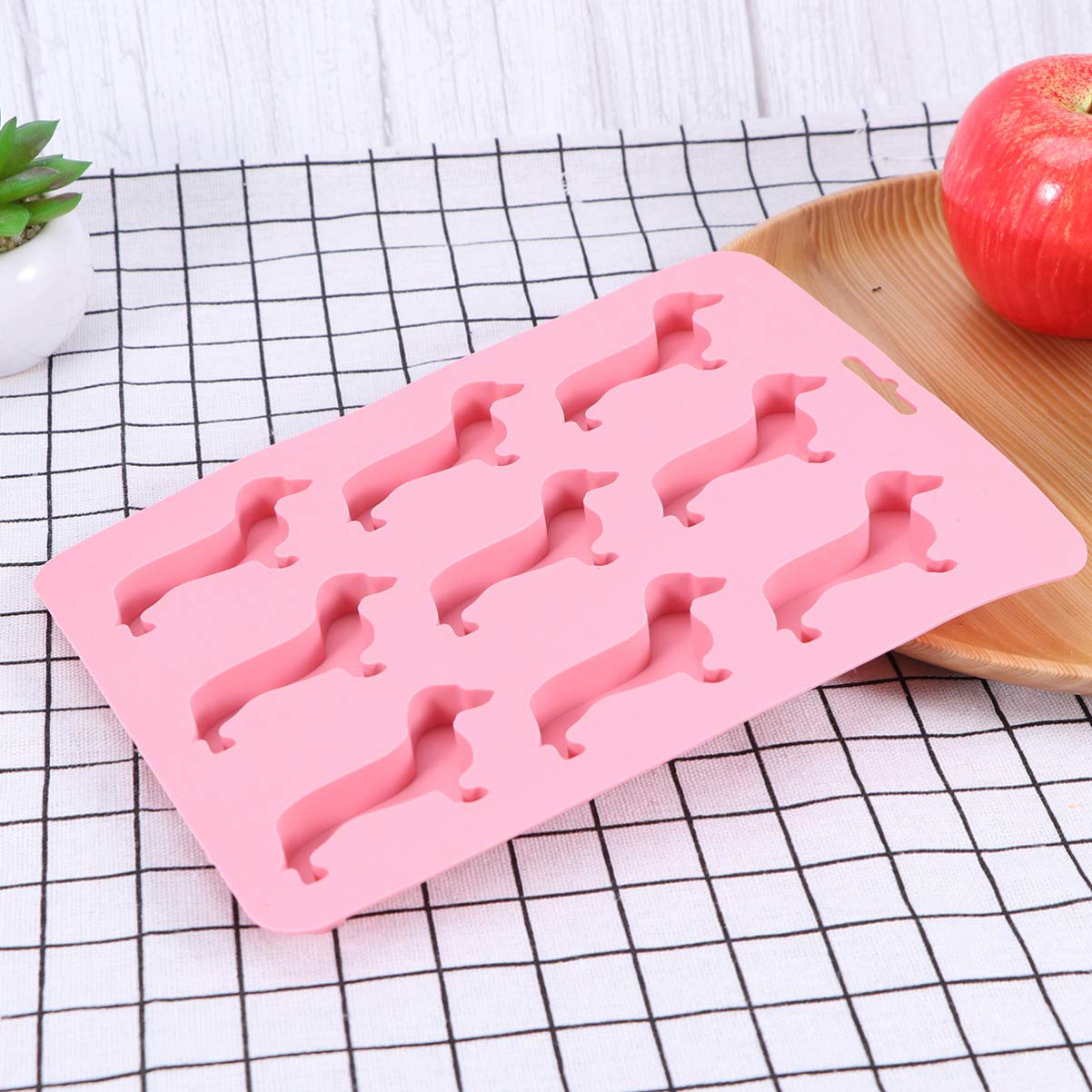 DOITOOL Dog Silicone Mold for Ice Cubes, Treats, Jelly, Soap Making - DIY Chocolate & Cookie Molds - Creative Cartoon Chewing Gum Ice Tray - Perfect for Pet Treats, Baking, Crafts & Party Decorations