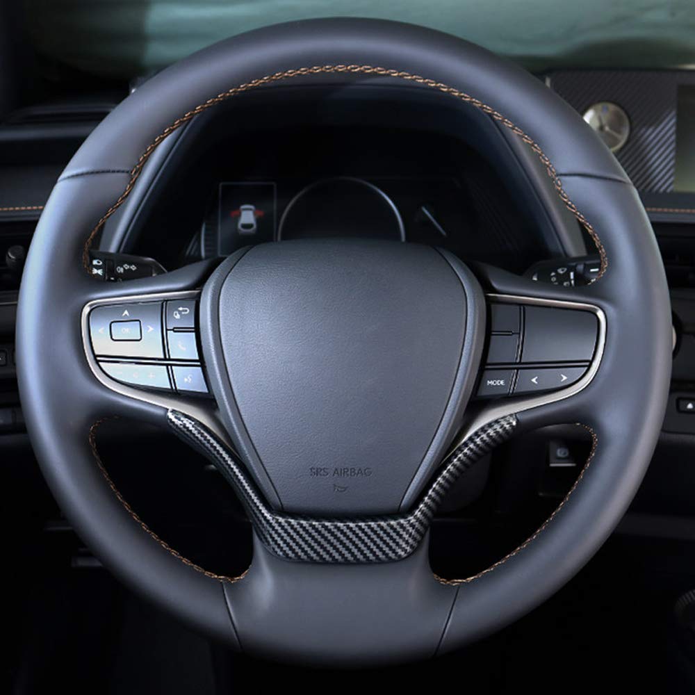 2018-2024 Lexus UX (ZA10) UX 200 & UX 250h U-Shaped Steering Wheel Trim - ABS Carbon Fiber Style Car Interior Accessory - Perfect for Customization & Luxury Upgrade