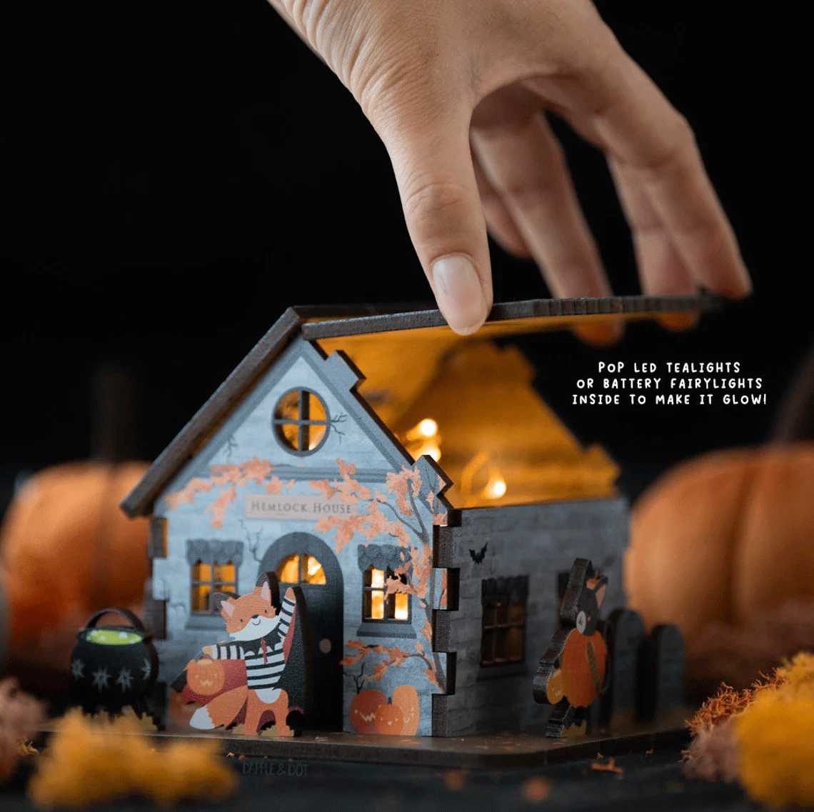 Halloween Pop-Up Haunted House DIY Kit - Spooky 3D Scene Builder for Kids & Adults | Perfect for Halloween Party Decorations & Home Haunt Displays