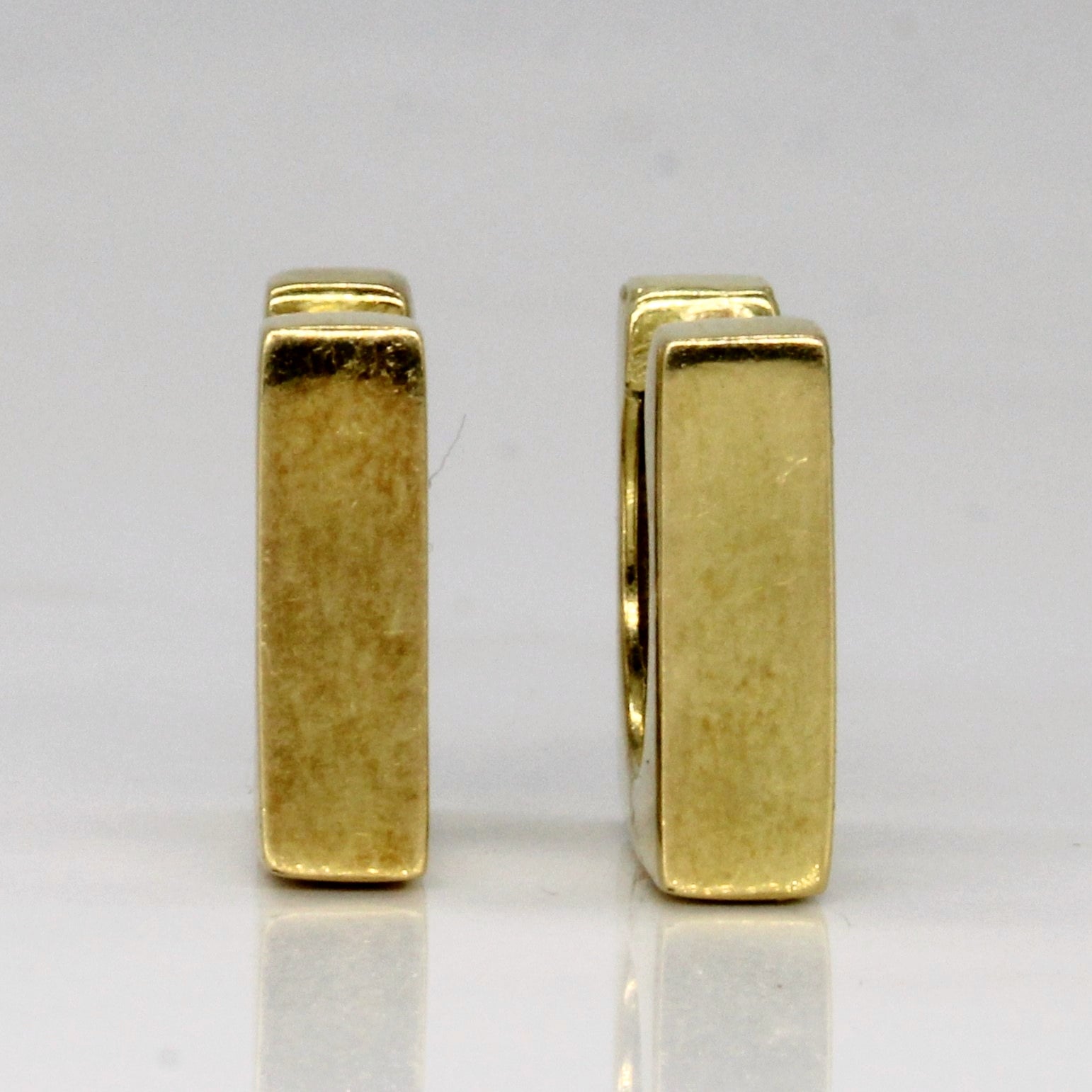 18K Yellow Gold Square Hoop Earrings for Women - Classic Luxury Jewelry Gift for Birthday, Anniversary & Special Occasions