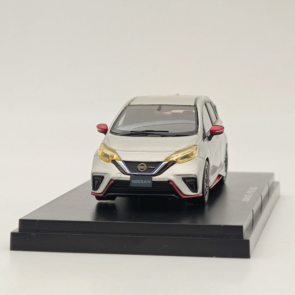 1/43 EBBRO 45440 NISSAN NOTE e-POWER NISMO 2017 Silver Resin Diecast Model Car - Collectible Miniature Vehicle for Display, Gifts & Car Enthusiasts