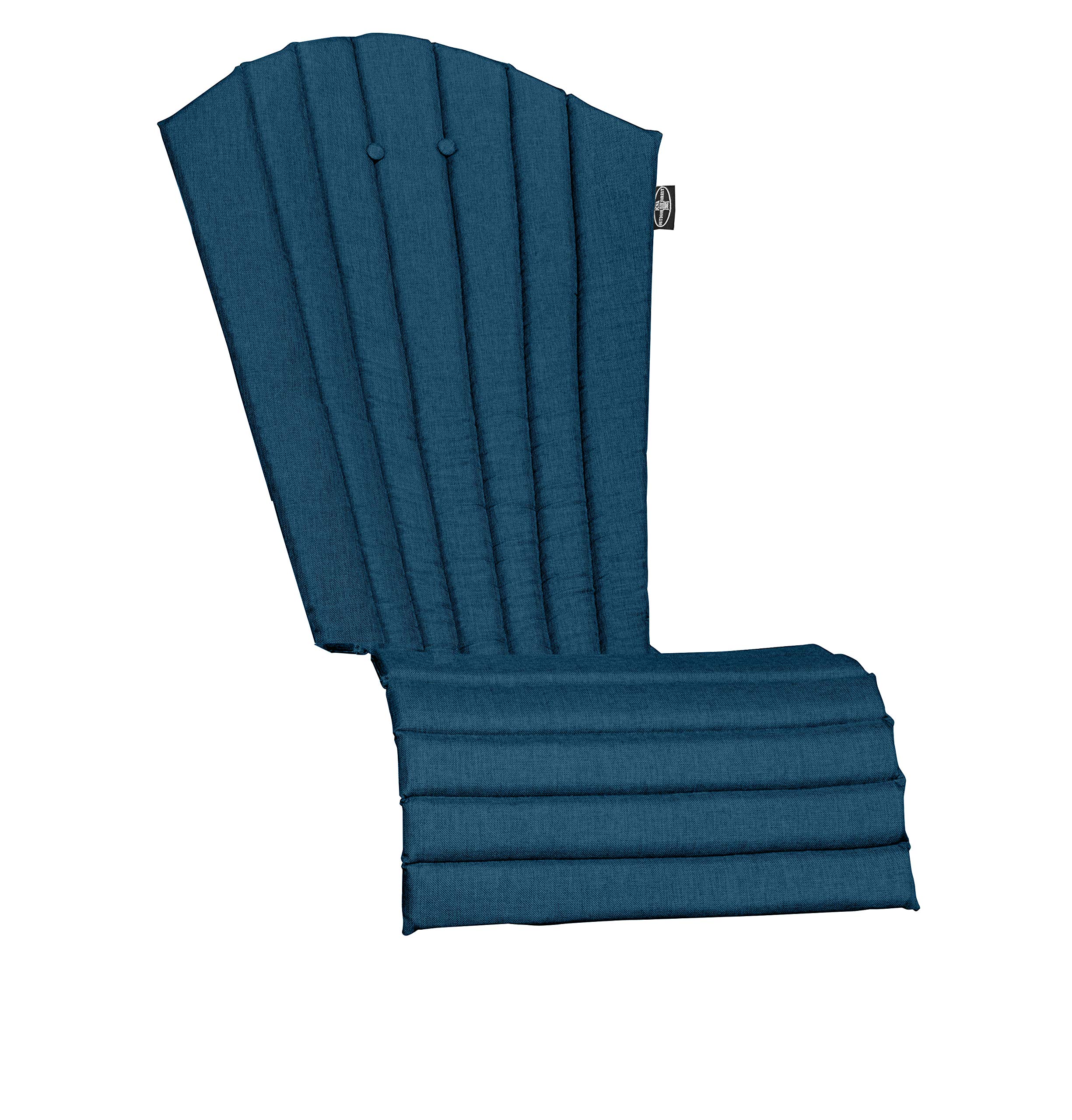 **All-Weather Patio Chair Cushion - Quick-Dry Olefin Fabric, Waterproof & UV-Resistant - Perfect for Adirondack Chairs (Sailor Blue) - Ideal for Outdoor Lounging, Poolside Relaxation & Garden Seating**