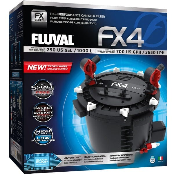 Fluval FX4 High Performance Canister Filter for Aquariums - Advanced Filtration System for Freshwater & Saltwater Fish Tanks - Ideal for Large Home or Office Aquarium Setups