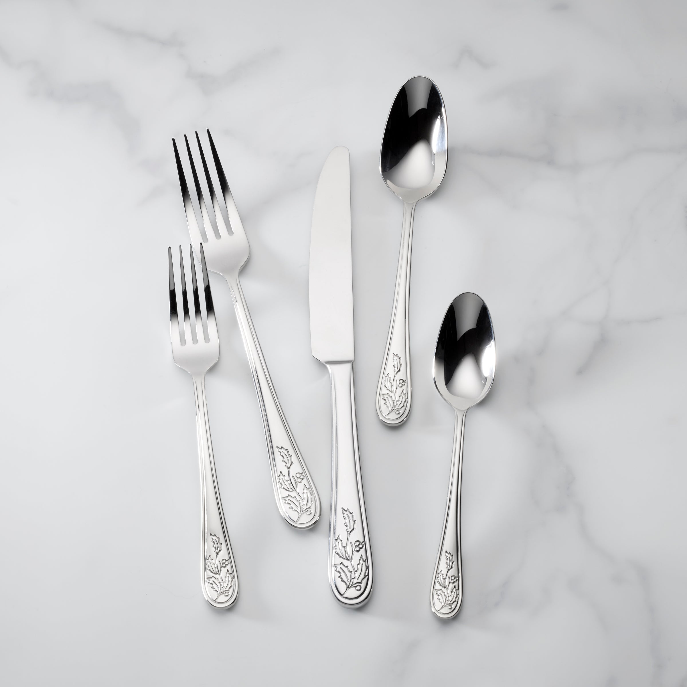 65-Piece Stainless Steel Flatware Set for Holiday Dining - Complete Cutlery Set for Dinner Parties, Weddings & Special Occasions