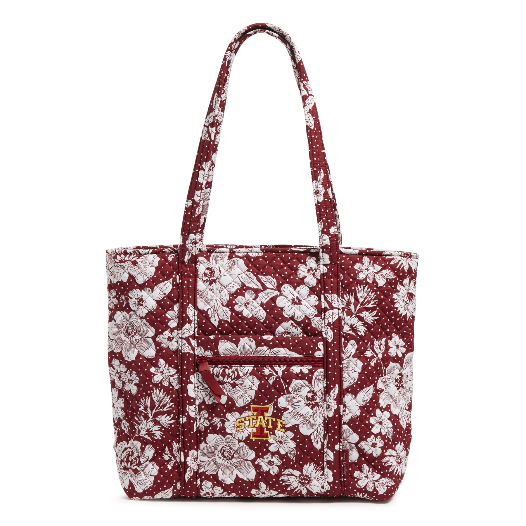 Vera Bradley Women's Cotton Collegiate Tote Bag - Multiple Team Designs | Stylish & Durable Handbag for College, Work & Travel