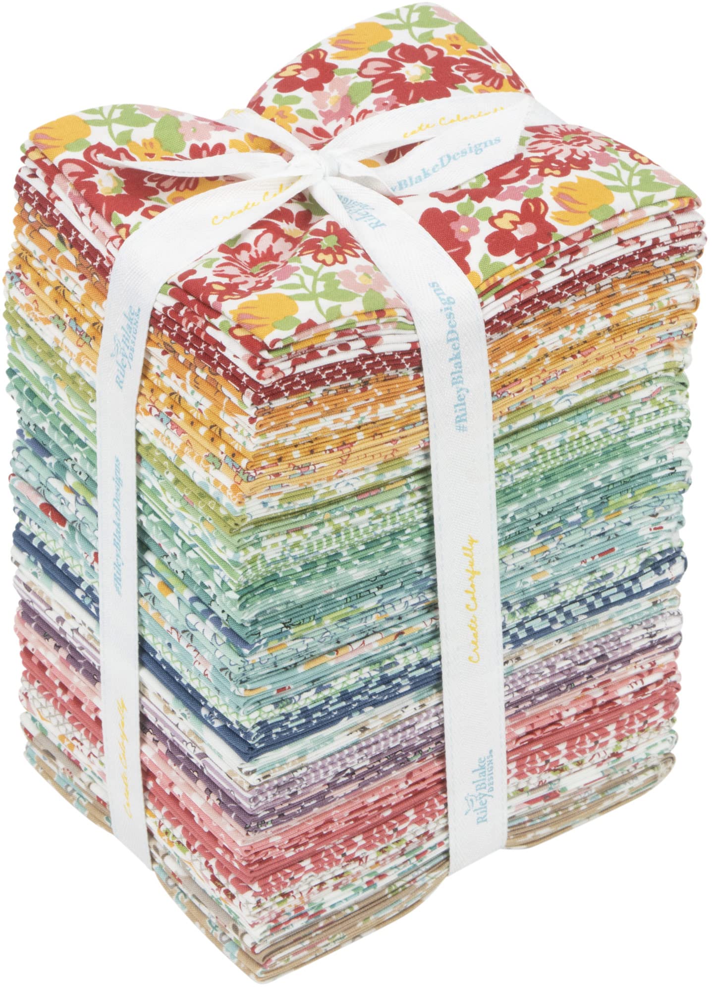 Riley Blake Bee Vintage Fat Quarter Bundle by Lori Holt of Bee in My Bonnet - Premium Cotton Fabric for Quilting, Sewing & DIY Crafts - Perfect for Vintage-Inspired Home Decor & Patchwork Projects
