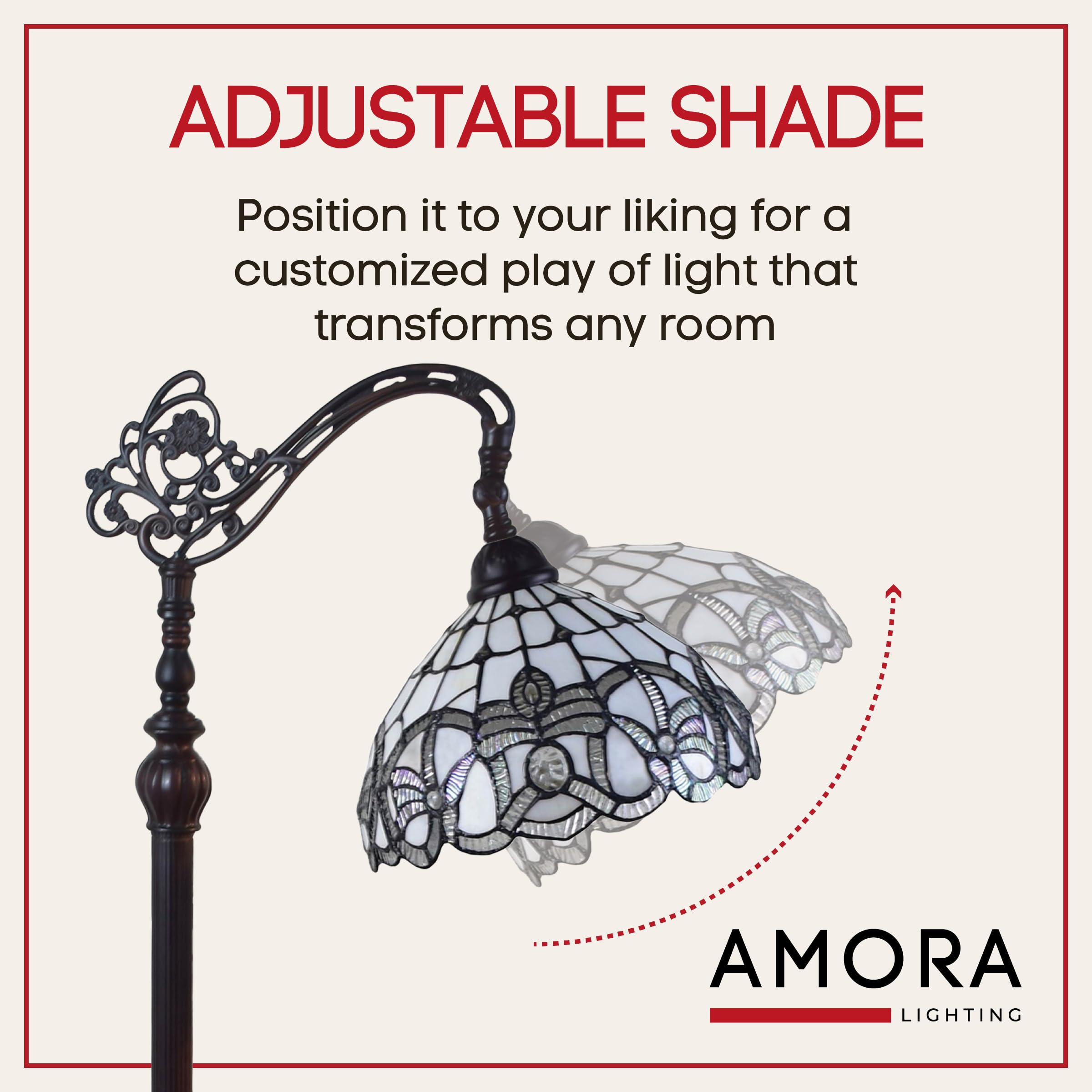 Amora Tiffany Floor Lamp - 62