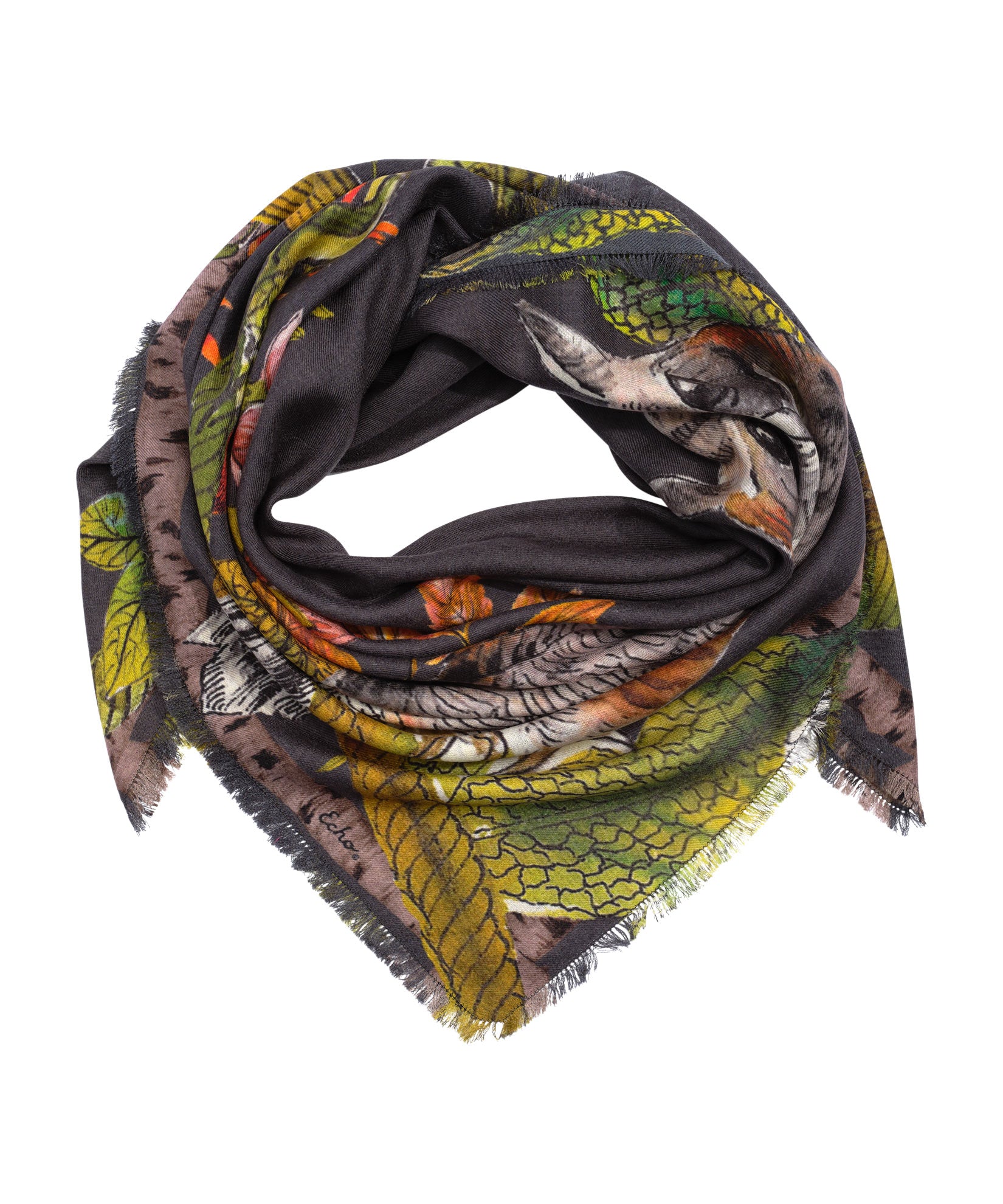 Hoot Hoot Square Scarf - Stylish Owl Print Fashion Scarf for Women - Perfect for Casual Outfits, Office Wear & Gift Giving