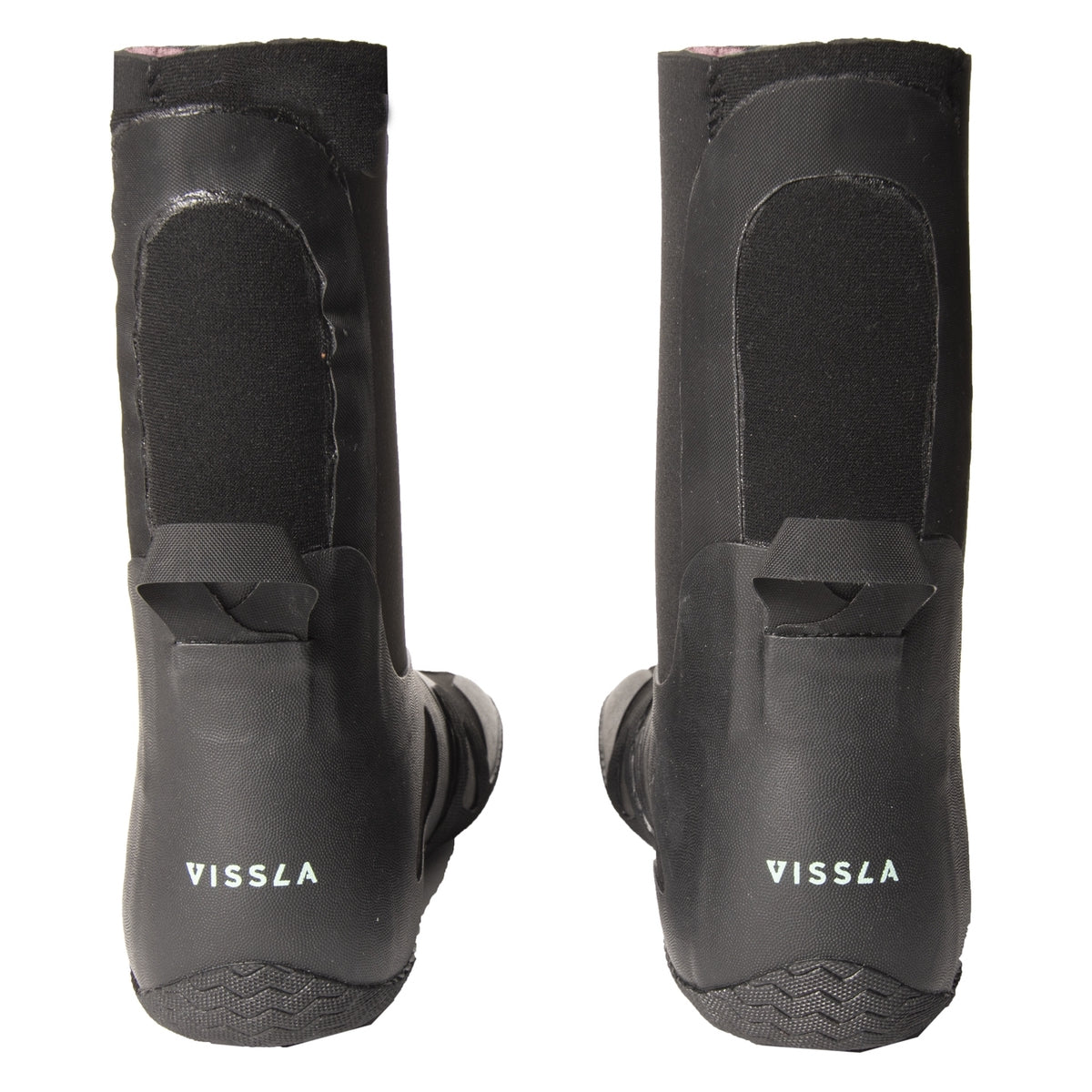 Vissla 7 Seas 7mm Neoprene Booties - Round Toe Wetsuit Socks for Surfing, Diving & Water Sports | Cold Water Protection & Comfort