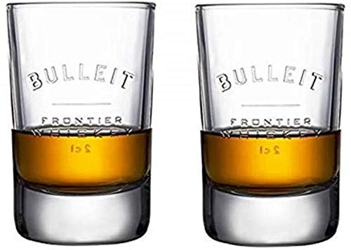 Bulleit Bourbon Glasses Set of 2 - Premium Whiskey Drinking Glasses for Bourbon, Scotch & Whiskey Tasting - Perfect for Home Bar, Gifts & Entertaining