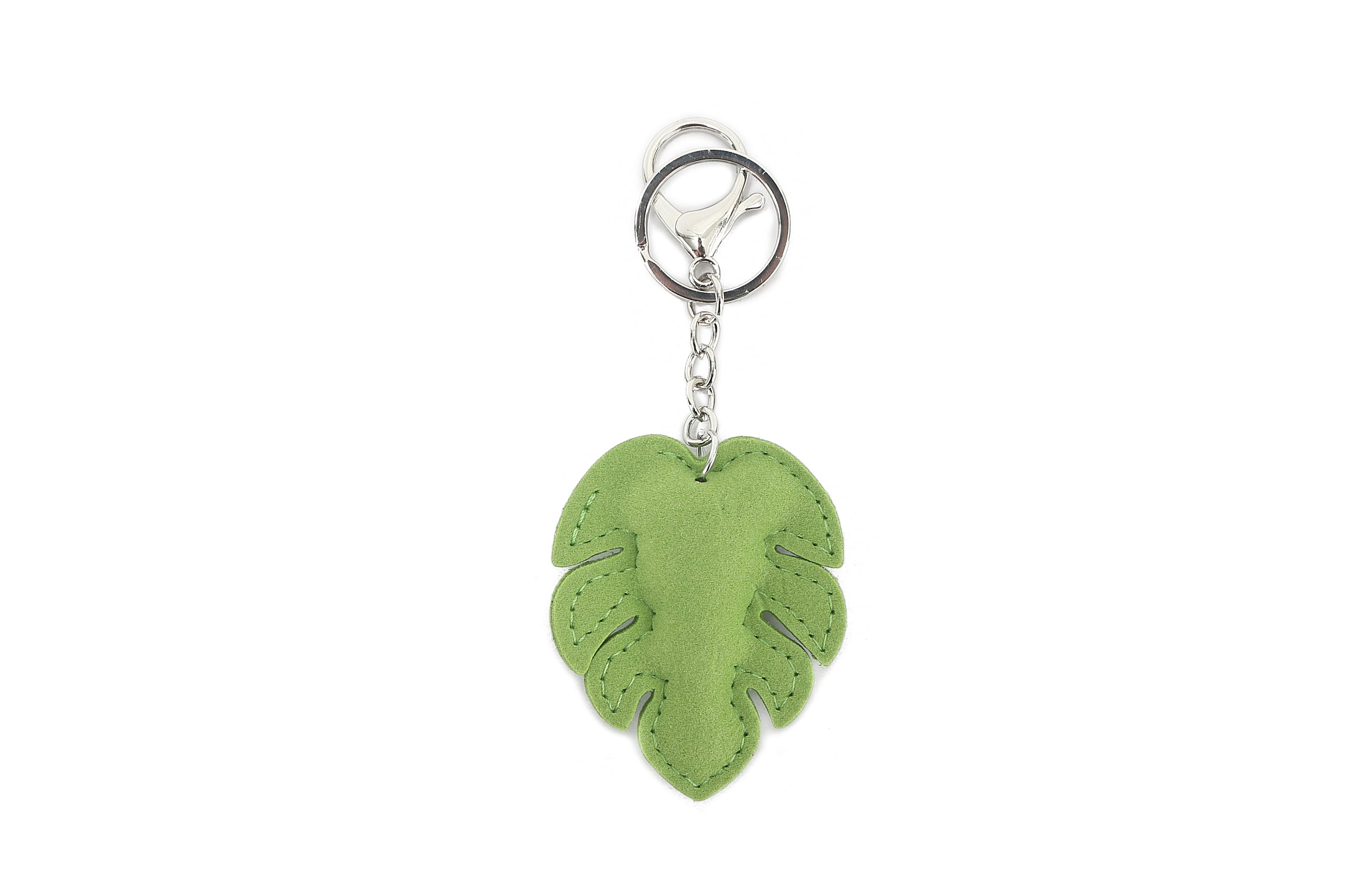 Crystal Monstera Leaf Bag Charm - Elegant Green Pendant for Handbags, Backpacks & Accessories | Perfect Gift for Women & Fashion Lovers