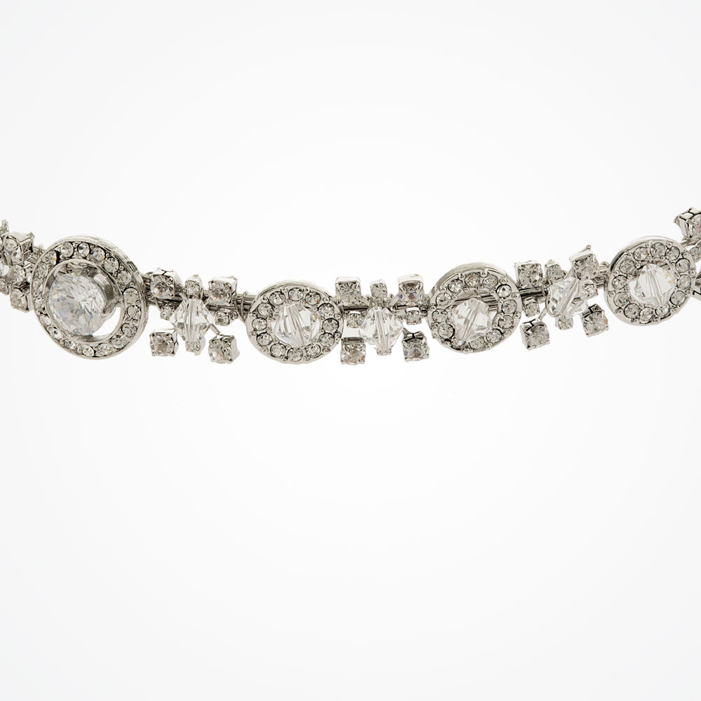 Selma Crystal Headband for Women - Elegant Rhinestone Hair Accessories for Weddings, Parties & Special Occasions