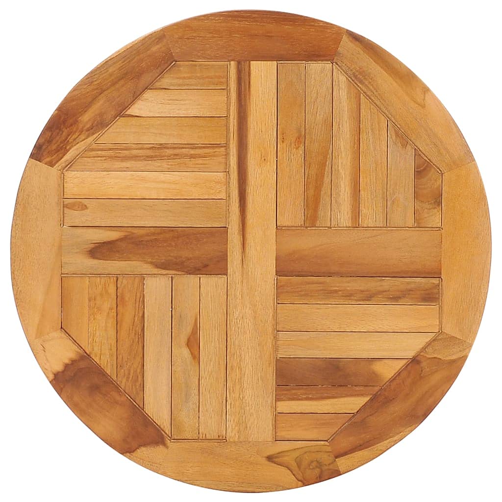 FAMIROSA Rotating Lazy Susan Turntable - Solid Teak Wood Serving Tray for Dining Table, Kitchen Counter, Buffet & Party Serving | Durable Spinning Tray for Food Display, Spices Organization & Home Decor